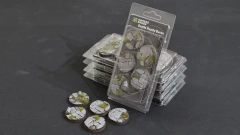 Gamers Grass 40mm Temple Round Battle Ready Bases (5)